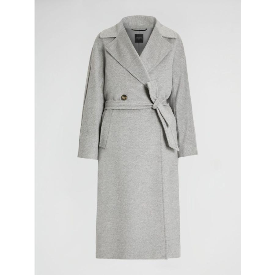 【セール40%OFF】MAX MARA  WEEKEND   レディース ピュアウール ロングコート`ブラック` `ライトグレー` RESINA-COATの画像