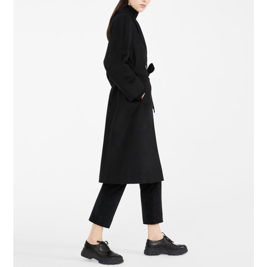 【セール40%OFF】MAX MARA  WEEKEND   レディース ピュアウール ロングコート`ブラック` `ライトグレー` RESINA-COATの画像
