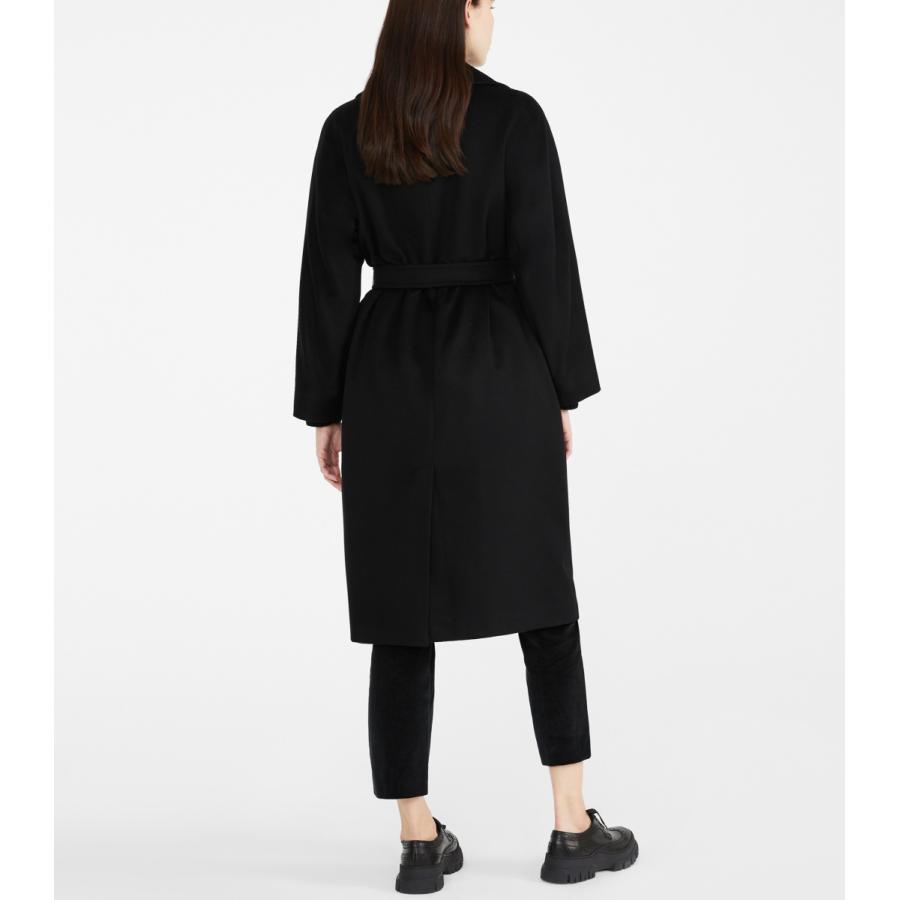 【セール40%OFF】MAX MARA  WEEKEND   レディース ピュアウール ロングコート`ブラック` `ライトグレー` RESINA-COATの画像