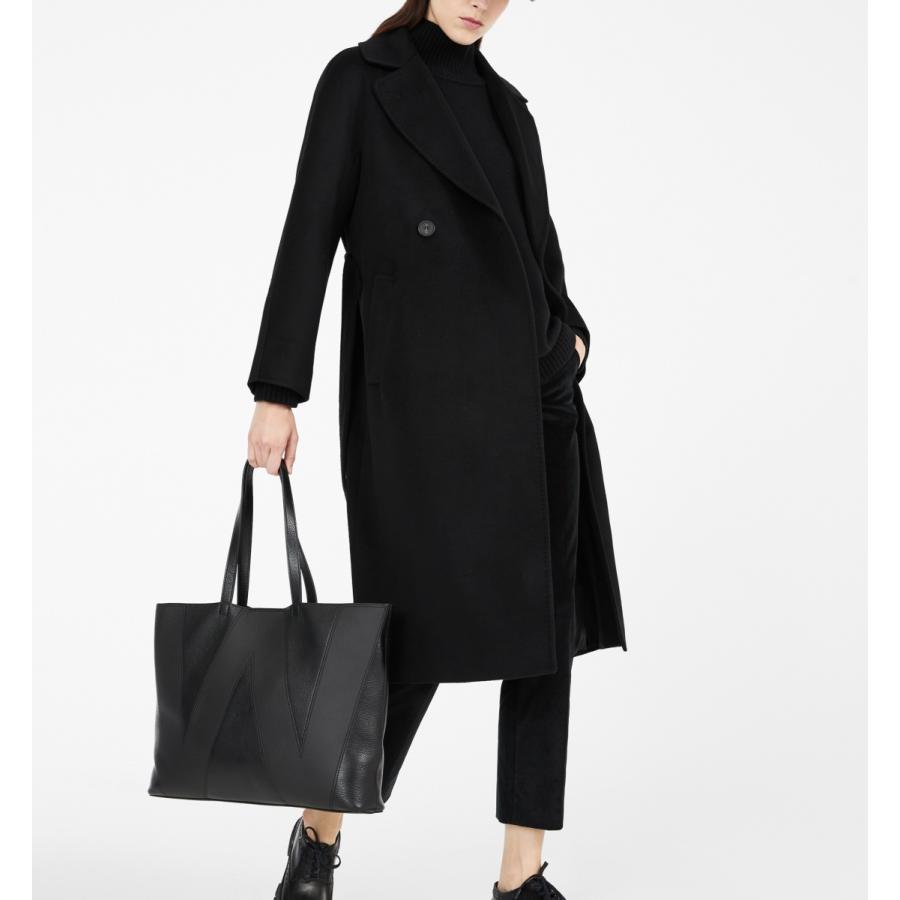 【セール40%OFF】MAX MARA  WEEKEND   レディース ピュアウール ロングコート`ブラック` `ライトグレー` RESINA-COATの画像