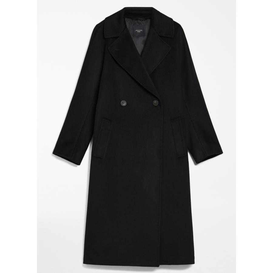 【セール40%OFF】MAX MARA  WEEKEND   レディース ピュアウール ロングコート`ブラック` `ライトグレー` RESINA-COATの画像
