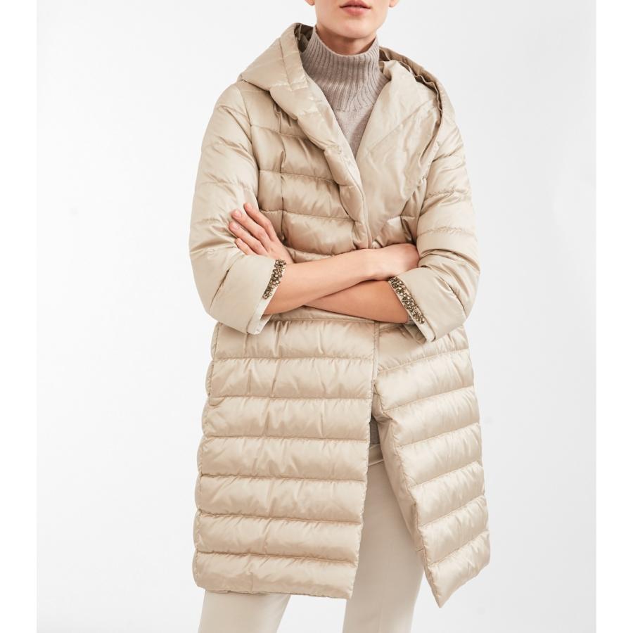 【限定40%OFF】MAX MARA The Cube レディース リバーシブル ダウンコート `ライトベージュ` NOVEF-DOWN JACKET