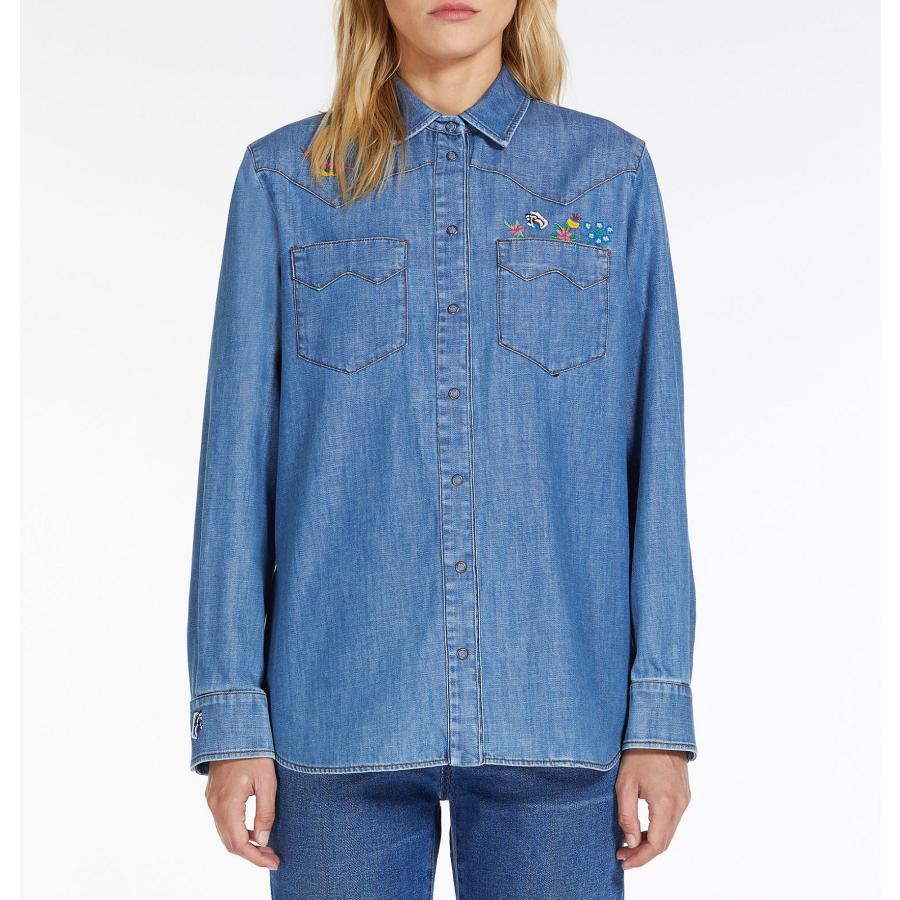 【セール40%OFF】MAX MARA WEEKEND レディース ピュアオーガニックコットンデニムシャツ`ブルー‘ LODI-SHIRT | MAXMARA WEEKEND LINE | 03