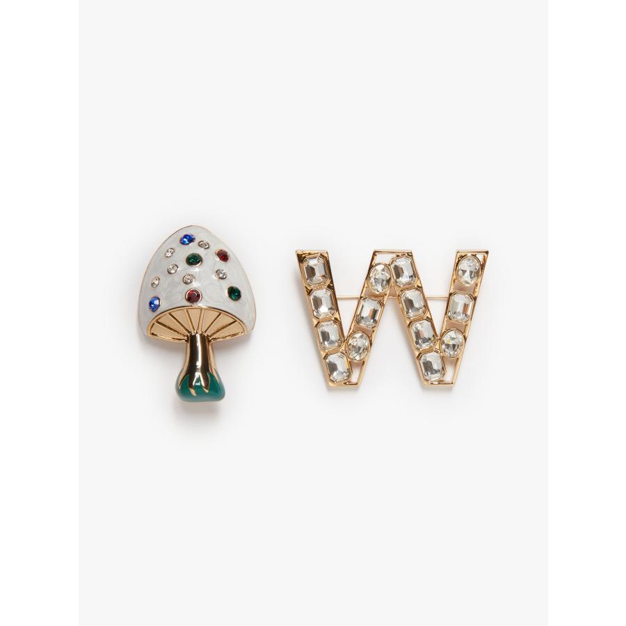 【セール40%OFF 】MAX MARA WEEKEND レディース  メタル ブローチ ２個 セット `きのこ` `さかな‘ IDEO-BROOCH｜pretty｜02