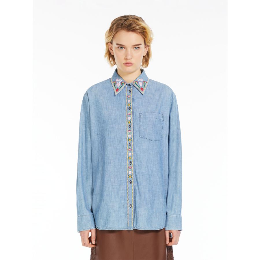 Weekend Max Maraピュアコットンデニムシャツ