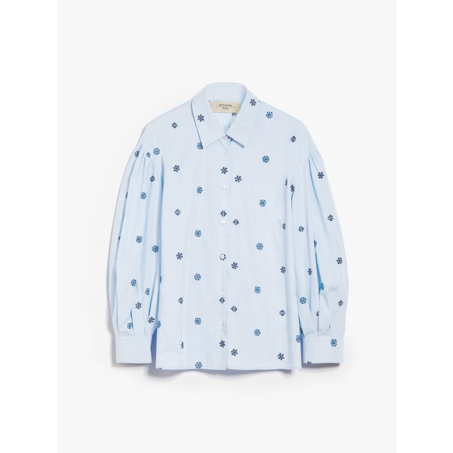 【セール40%OFF】MAX MARA WEEKEND レディース 刺繍 ピュアコットン シャツ 長袖`ホワイト‘`ブルー‘ VILLAR-SHIRT | MAXMARA WEEKEND LINE | 12