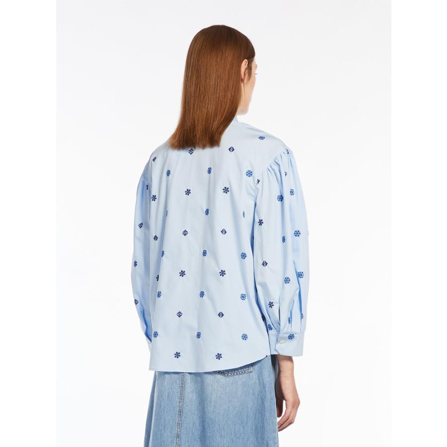 【セール40%OFF】MAX MARA WEEKEND レディース 刺繍 ピュアコットン シャツ 長袖`ホワイト‘`ブルー‘ VILLAR-SHIRT | MAXMARA WEEKEND LINE | 09