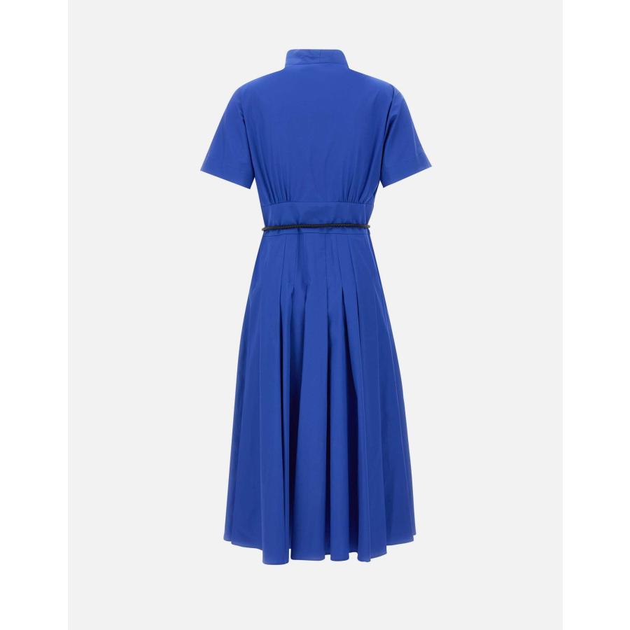 【セール40%OFF】MAX MARA  STUDIO 　レディース ピュアコットン ポプリン クロスオーバードレス  ロング丈 ‘ブルー`‘ピンク‘    ALATRI - DRESSの画像