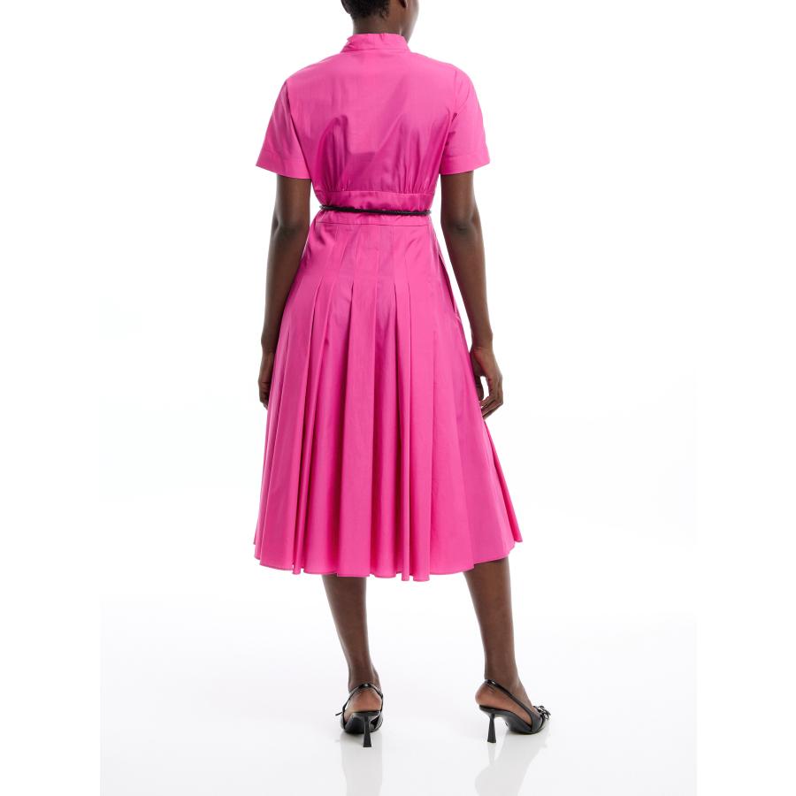 【セール40%OFF】MAX MARA  STUDIO 　レディース ピュアコットン ポプリン クロスオーバードレス  ロング丈 ‘ブルー`‘ピンク‘    ALATRI - DRESSの画像