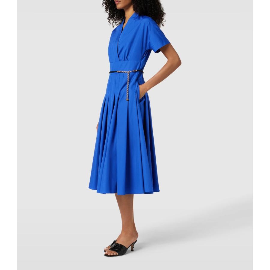 【セール40%OFF】MAX MARA  STUDIO 　レディース ピュアコットン ポプリン クロスオーバードレス  ロング丈 ‘ブルー`‘ピンク‘    ALATRI - DRESSの画像