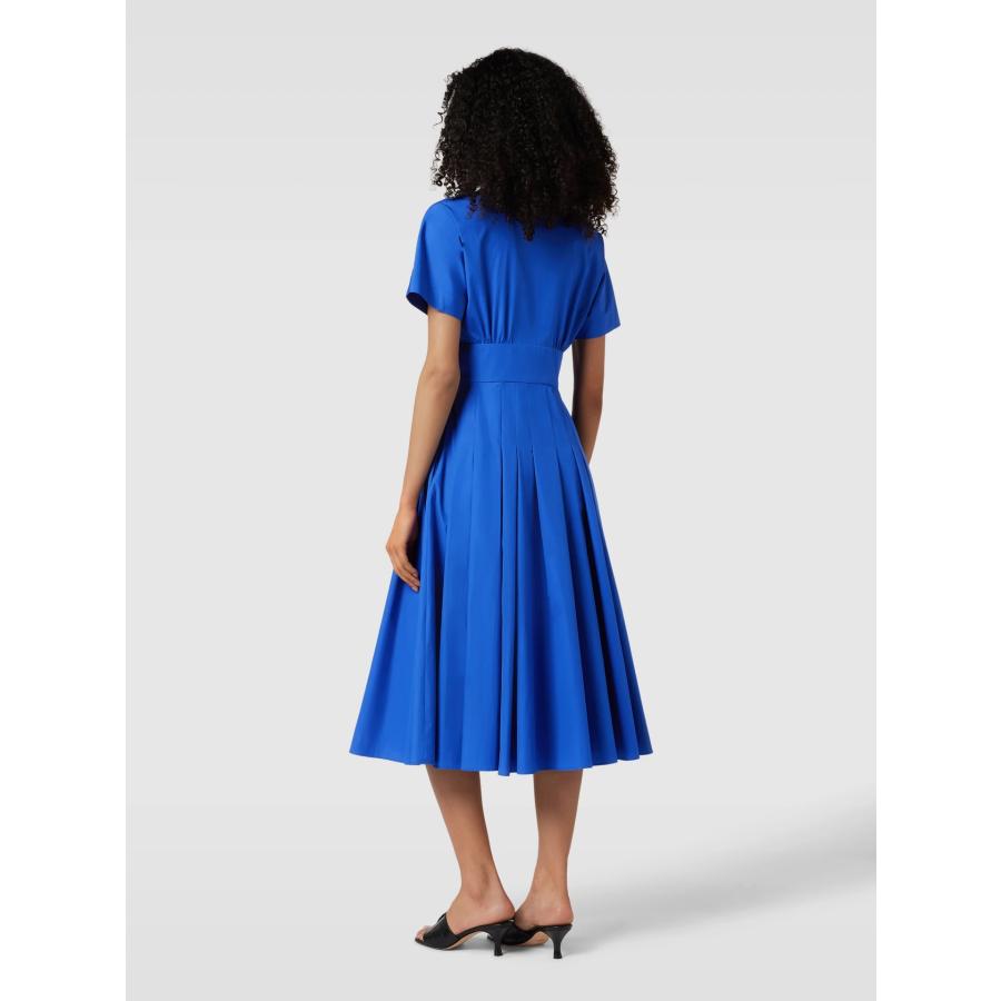 【セール40%OFF】MAX MARA  STUDIO 　レディース ピュアコットン ポプリン クロスオーバードレス  ロング丈 ‘ブルー`‘ピンク‘    ALATRI - DRESSの画像