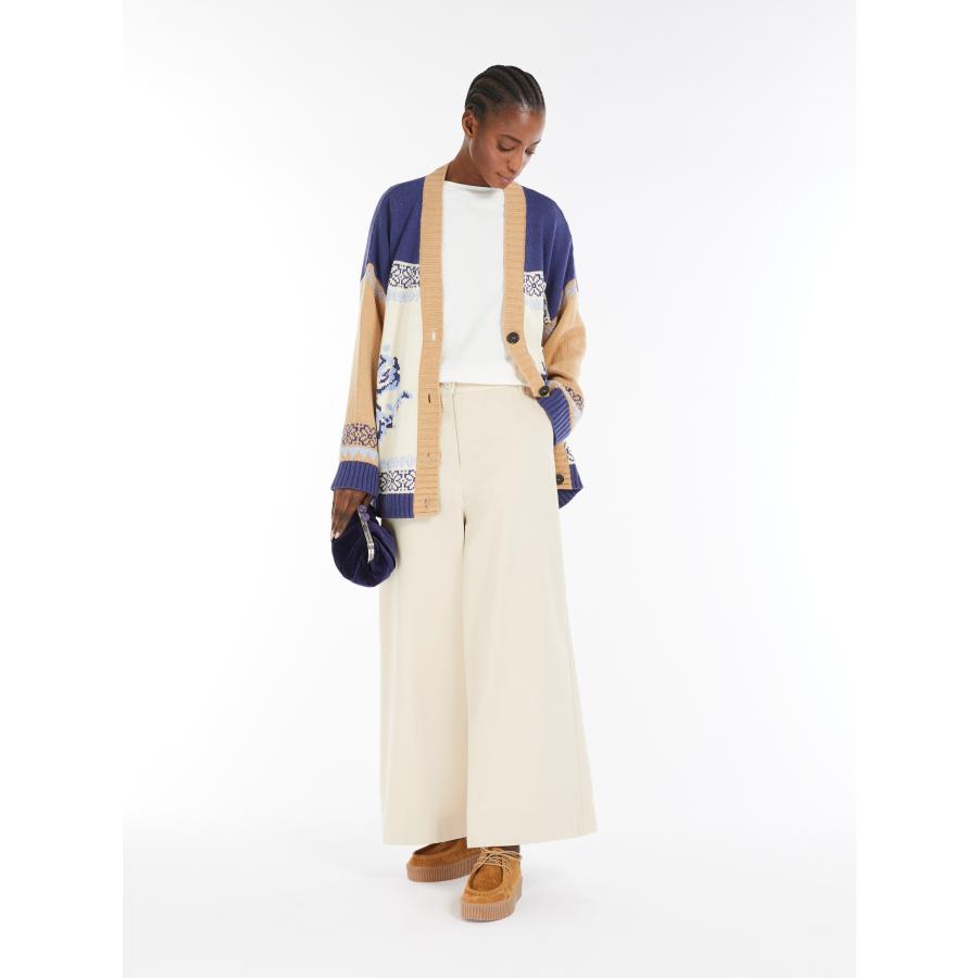 【セール40%OFF】MAX MARA  WEEKEND  レディースコットン 長袖カーディガン Vネック  `ネイビー` HENRY-CARDIGANの画像