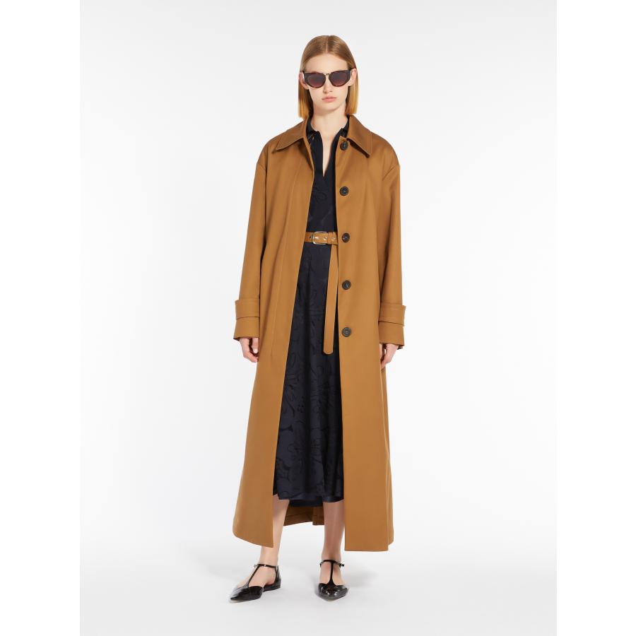 【セール40%OFF】MAX MARA  STUDIO 　レディース 花柄レース ポロ ジャージードレス 半袖 ロング丈   ‘ネイビー‘    LAMBRO-DRESSの画像