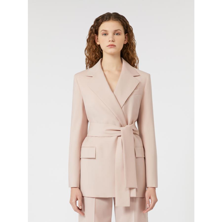 【並行輸入品】【セール35%OFF】 MAX MARA　WEEKEND レディース ピュア ウール ベルテッド ジャケット ‘パウダーピンク‘  TESO-JACKETの画像