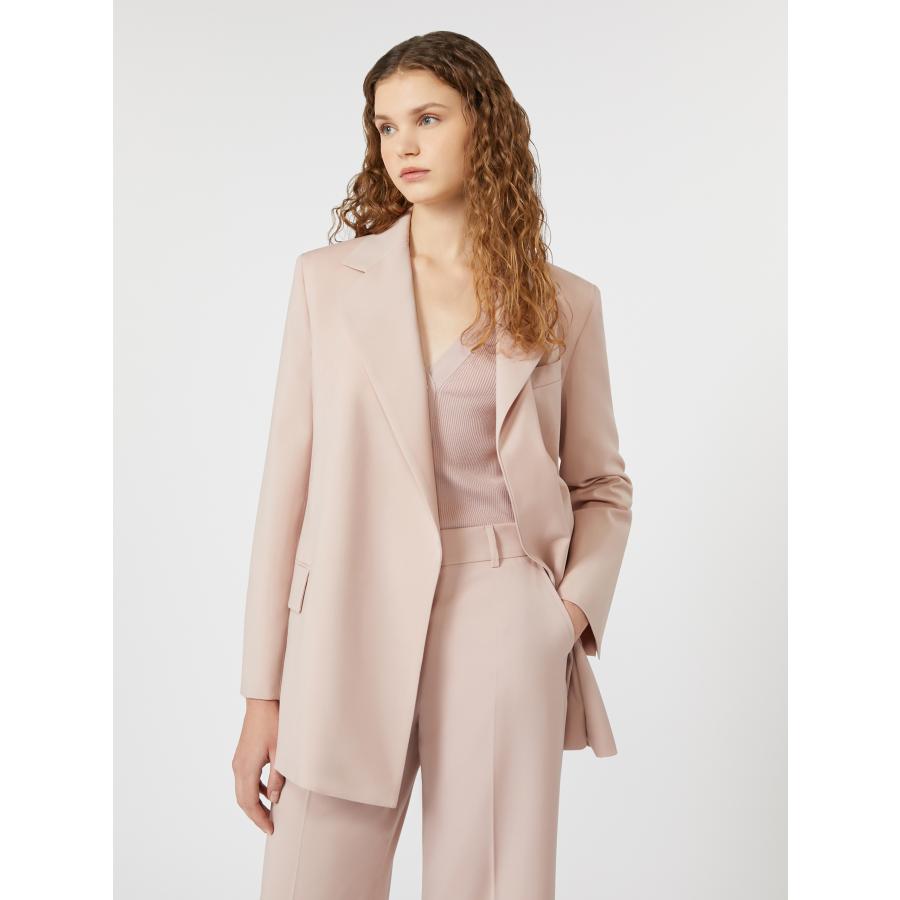 【並行輸入品】【セール35%OFF】 MAX MARA　WEEKEND レディース ピュア ウール ベルテッド ジャケット ‘パウダーピンク‘  TESO-JACKETの画像