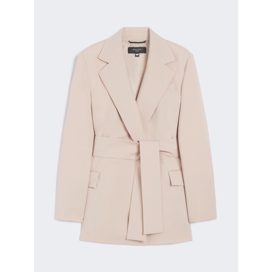 【並行輸入品】【セール35%OFF】 MAX MARA　WEEKEND レディース ピュア ウール ベルテッド ジャケット ‘パウダーピンク‘  TESO-JACKETの画像