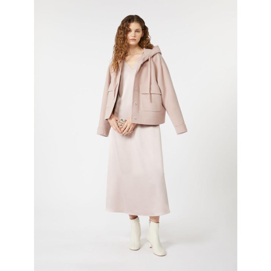 【並行輸入品】【限定40%OFF 】MAX MARA  WEEKEND   レディース ピュアヴァージンウール  フーデット ショート コート`ネイビー``ピンク`GARY-COATの画像