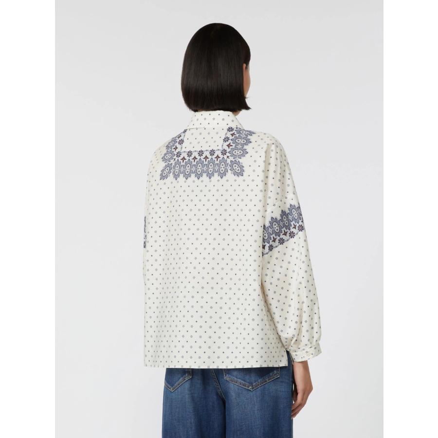 【並行輸入品】【セール30%OFF】MAX MARA WEEKEND レディース  ピュアコットンポプリン プリントシャツ 長袖`ブルー‘ `ピンク‘ ADDA-SHIRT | MAXMARA WEEKEND LINE | 08