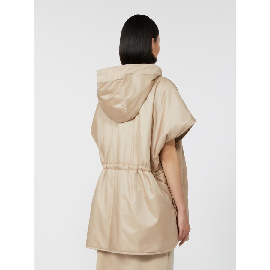 【並行輸入品】【限定40%OFF 】 MAX MARA WEEKEND レディース 撥水加工  リバーシブル フードケープ ミディアム丈 ‘ベージュ/カーキ‘　 RIVA-PANCIOTTOの画像
