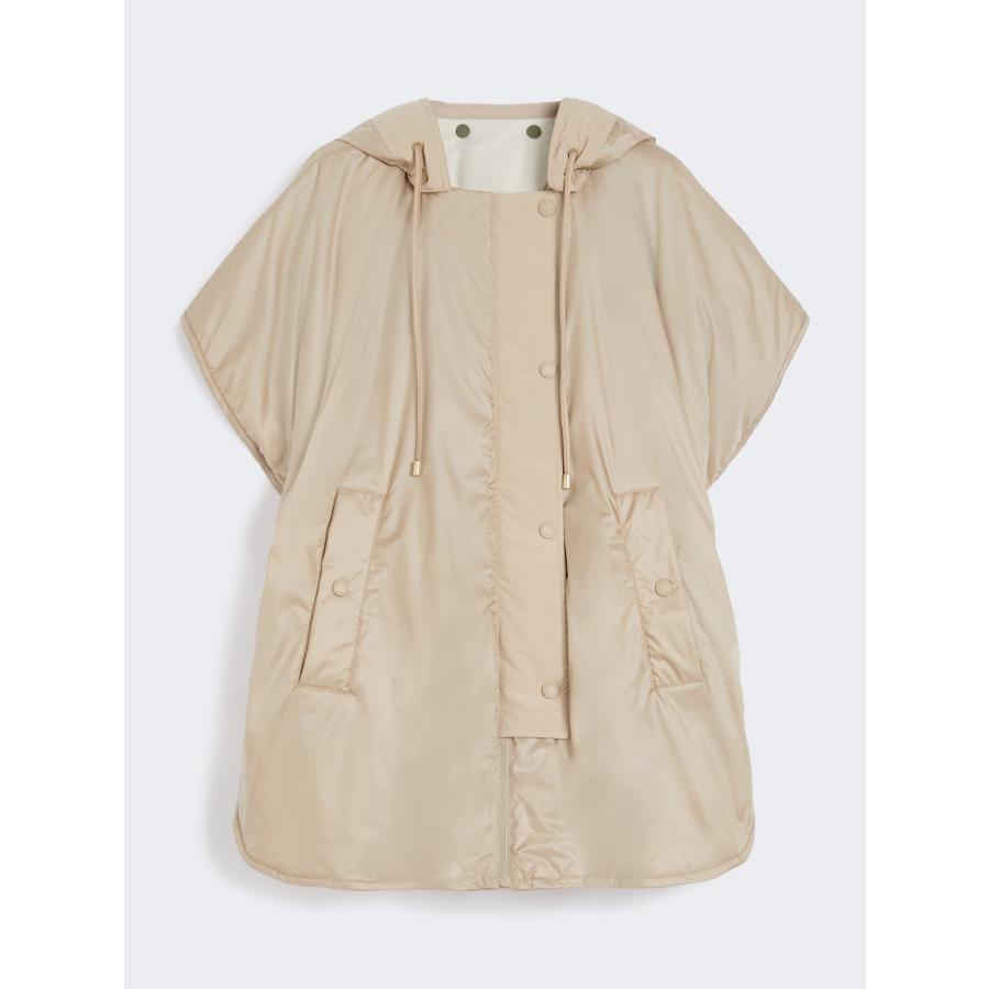 【並行輸入品】【限定40%OFF 】 MAX MARA WEEKEND レディース 撥水加工  リバーシブル フードケープ ミディアム丈 ‘ベージュ/カーキ‘　 RIVA-PANCIOTTOの画像