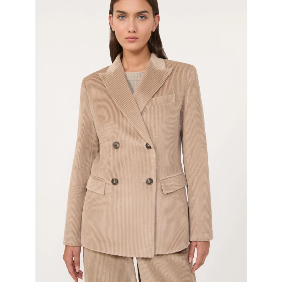 【並行輸入品】【限定40%OFF】 MAX MARA　WEEKEND レディース ナインウェール ピュアコットン コーデュロイ ダブルブレスト ジャケット KATANGA-JACKETの画像