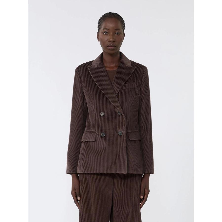 【並行輸入品】【限定40%OFF】 MAX MARA　WEEKEND レディース ナインウェール ピュアコットン コーデュロイ ダブルブレスト ジャケット KATANGA-JACKETの画像