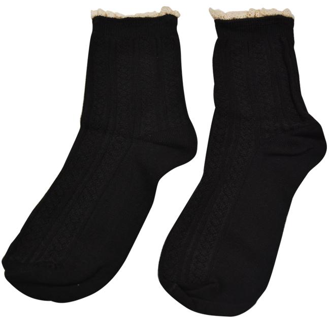 ソックス レディース ナチュラルカラー レース ショート丈 短め 靴下 ファッション カラー8色 ゆうパケット3点まで M便 1 3 As057 ワールドインポートjj 通販 Yahoo ショッピング