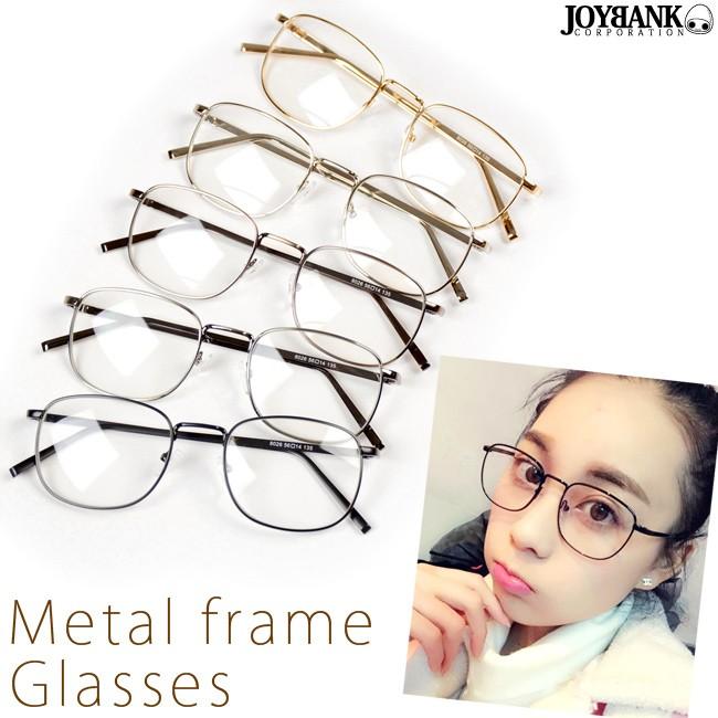 Sale 値下げ 眼鏡 スクエアメタルフレーム伊達めがね カラー5色 レンズあり Ck 139 ワールドインポートjj 通販 Yahoo ショッピング