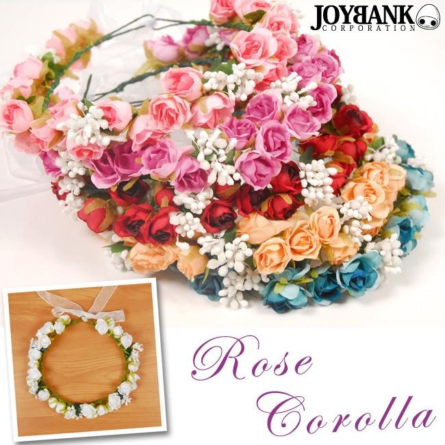 花かんむり 花輪 カラーローズ フラワー 花冠 王冠 クラウン カラー6色 イベント パーティー ブライダル ゆうパケット1点まで M便 1 1 Km 544 ワールドインポートjj 通販 Yahoo ショッピング