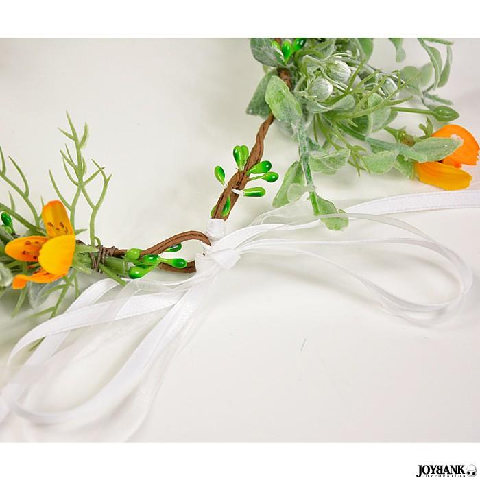 花冠 花かんむり ナチュラルカラー フラワー 王冠 イエロー ホワイト ウェディング フォト カローラ ヘアアクセサリー イベント 発表会 Km 846 ワールドインポートjj 通販 Yahoo ショッピング