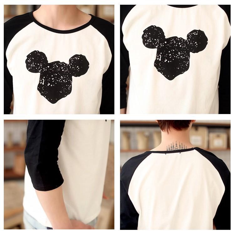 ミッキー Tシャツ ディズニー Tシャツ ペアルック カップル ｔシャツ 春夏 ペア ｔシャツ 七分袖 レディース メンズ トップス カットソー Js T263 Zealon 通販 Yahoo ショッピング