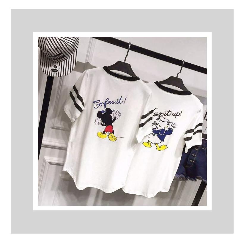 ミッキー Tシャツ ディズニー Tシャツ レディース Tシャツ 半袖 Tシャツ カットソー Tシャツ キャラクター 春 夏 恋人 T 51ll Zealon 通販 Yahoo ショッピング