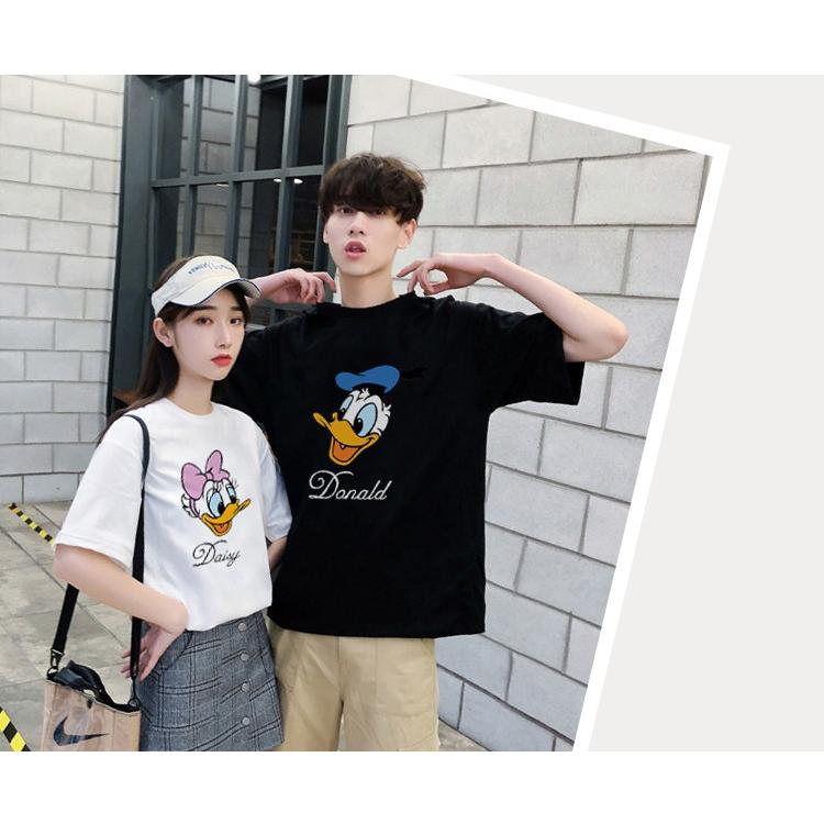 春 夏 ディズニー Tシャツ ペアルック カップル Tシャツ レディース Tシャツ ペア 半袖 Tシャツ カットソー キャラクター Duck T 524dd Zealon 通販 Yahoo ショッピング