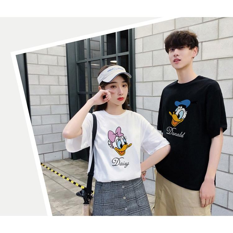 春 夏 ディズニー Tシャツ ペアルック カップル Tシャツ レディース Tシャツ ペア 半袖 Tシャツ カットソー キャラクター Duck T 524dd Zealon 通販 Yahoo ショッピング