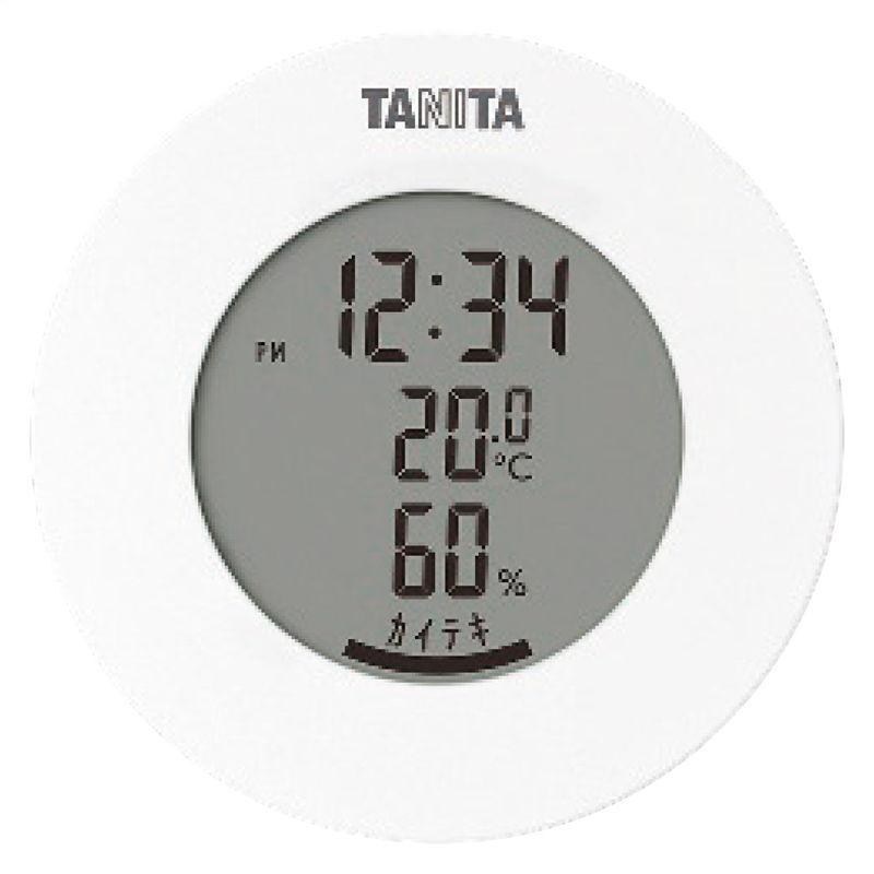 翌日発送可能 セール開催中最短即日発送 TANITA 快適レベル表示付デジタル温湿度計 TT-585WH ホワイト