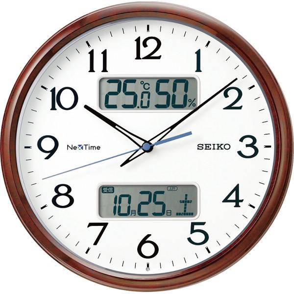 割引発見 セイコー ハイブリッド電波掛時計 (ZS252B) 掛け時計、壁掛け時計