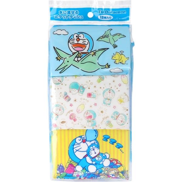 アイム ドラえもん 水に流せるポケットティシュ 16枚 8組 12個入 N プリティウーマン 通販 Yahoo ショッピング