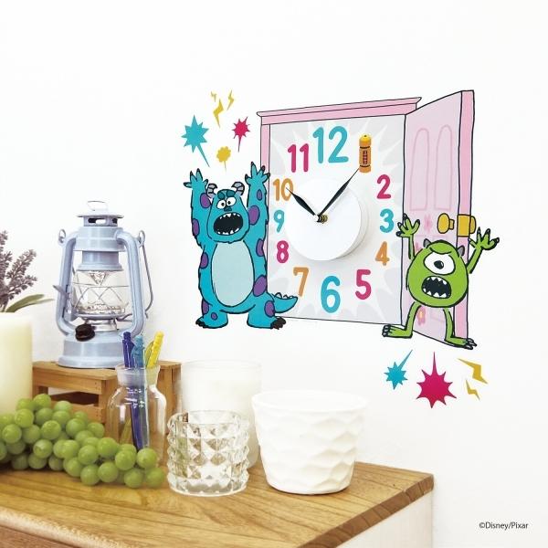 バースデー 記念日 ギフト 贈物 お勧め 通販 ディズニーウォールクロックステッカー モンスターズ インク Salenew大人気