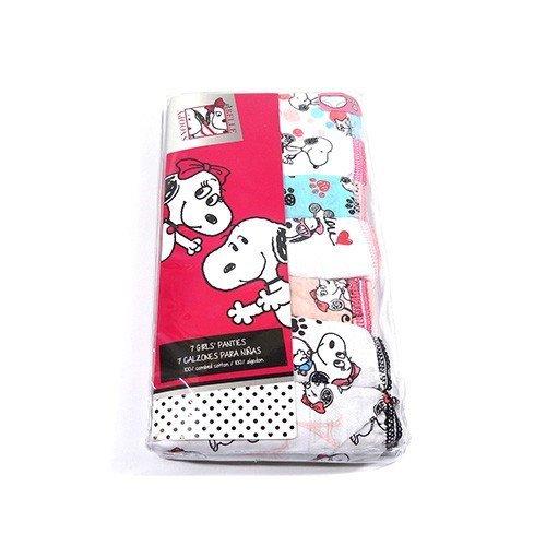 スヌーピー キッズパンツ 女の子 7pc 4歳用 11535【SNOOPY パンツ 下着 肌着 幼児 インポート PEANUTS】  [宅配便配送のみ] | 