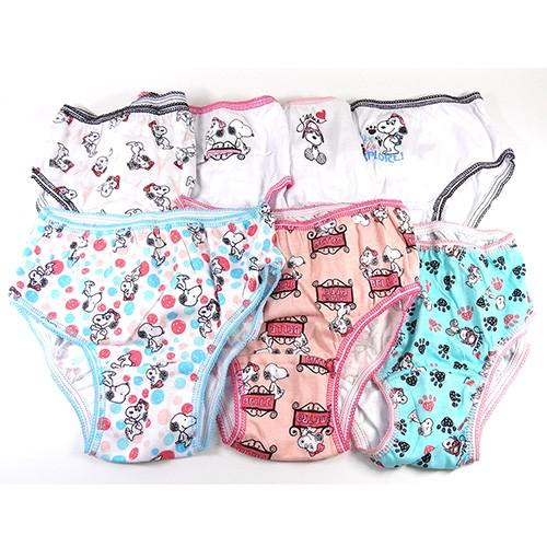 スヌーピー キッズパンツ 女の子 7pc 4歳用 11535【SNOOPY パンツ 下着 肌着 幼児 インポート PEANUTS】  [宅配便配送のみ] |  | 01