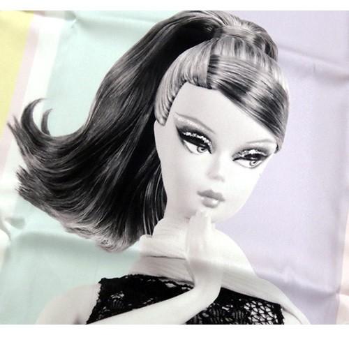 バービー Barbie シルクスカーフ パステルカラー 11609【Barbie シルク 絹 布 スカーフ シルク インポート】  [宅配便配送のみ] |  | 02