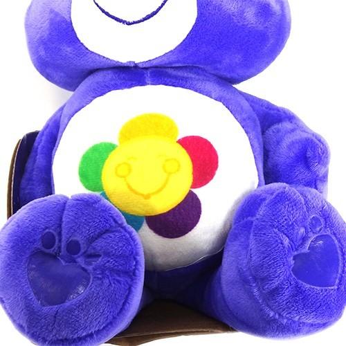 ケアベア ぬいぐるみ ミディアム ハーモニーベア Care Bear Harmony Bear 花 フラワー スマイル パープル 人形 くま おもちゃ 輸入 宅配便配送のみ g g Pretzel Net Yahoo 店 通販 Yahoo ショッピング
