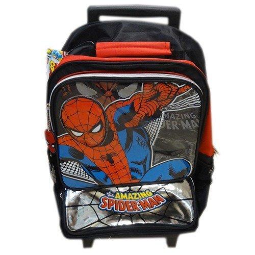 3300円 即出荷 スパイダーマン ローリングバックパック Spider Man Marvel リュックサック キャリーバッグ 子供 男の子 キャラクター グッズ 宅配便配送のみ