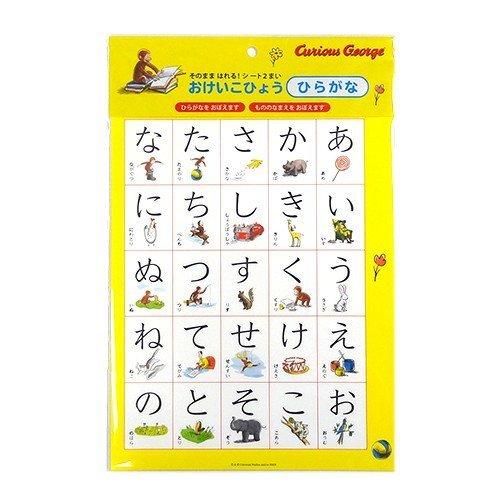アウトレット 送料無料 おさるのジョージ おけいこひょう ひらがな おさるのジョージ キュリアスジョージ