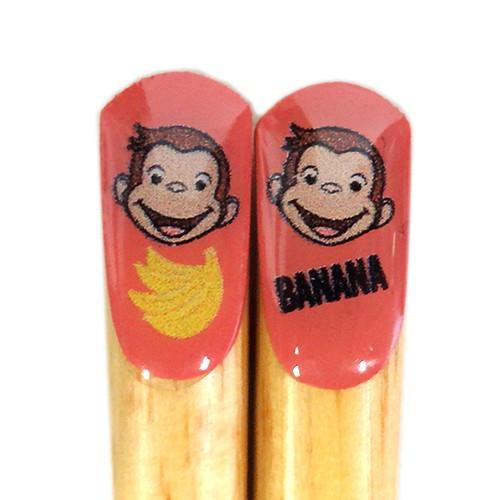 おさるのジョージ(キュリアスジョージ) ぷっくり箸 バナナ  おさるのジョージ ピンク Curious George おはし 箸 はし 12759 |  | 02