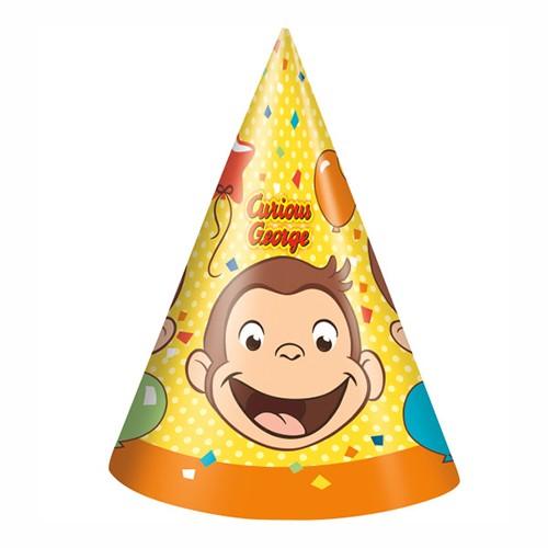 おさるのジョージ パーティーハット 8個入り 三角帽 パーティハット パーティーグッズ 帽子 お誕生日会 バースデー とんがり帽子 宅配便配送のみ Pretzel Net Yahoo 店 通販 Yahoo ショッピング
