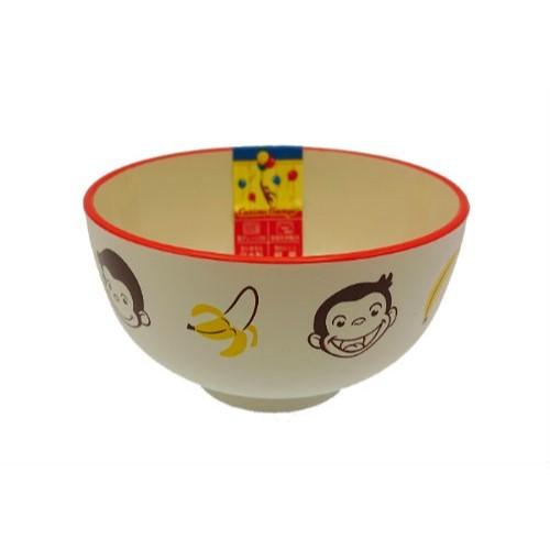 おさるのジョージ(キュリアスジョージ)  Curious George 塗汁わん バナナ お碗 味噌汁 麺 取り分けキャラクター雑貨 ホワイト 13600 宅配便配送のみ |  | 01