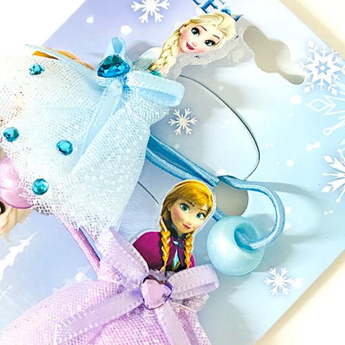 アナと雪の女王 ドレス 2P ヘアゴム ( クリア ) 13747a アナ雪 エルサ