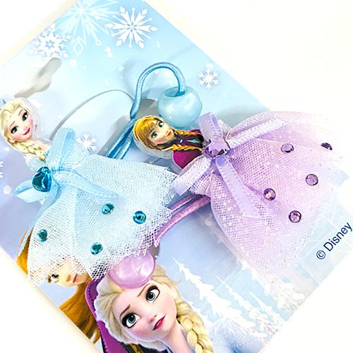 アナと雪の女王 ドレス 2P ヘアゴム ( クリア ) 13747a アナ雪 エルサ