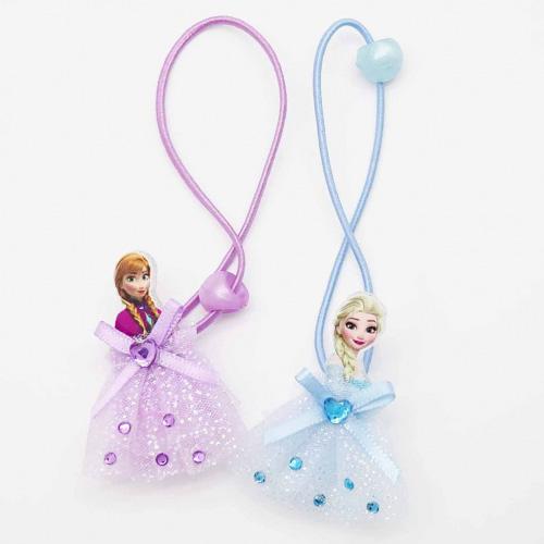 アナと雪の女王 ドレス 2P ヘアゴム ( クリア ) 13747a アナ雪 エルサ